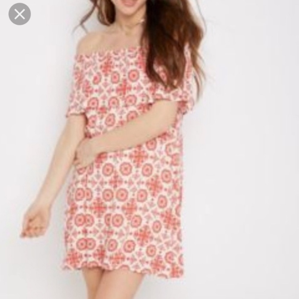 Rue 21 off shoulder flounce dress.